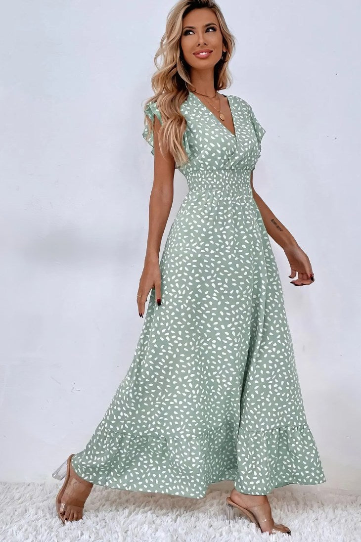 Robe Bohème Vert Sauge Oasis De Bohème