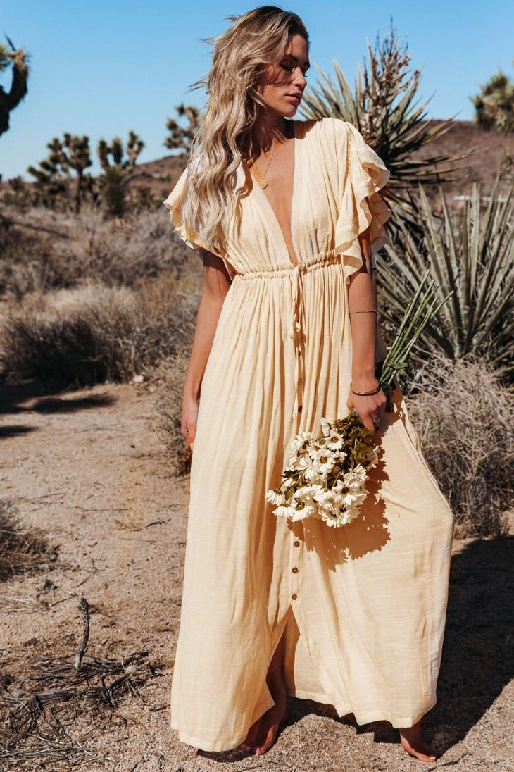 Robes Bohème Robe Longue Travail Robe Dété Boho: Robes Maxi De