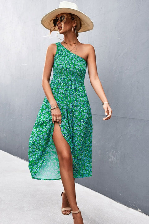 Robe Bohème Fleurie Asymétrique - Aurélia