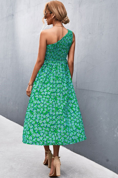 Robe Bohème Fleurie Asymétrique - Aurélia