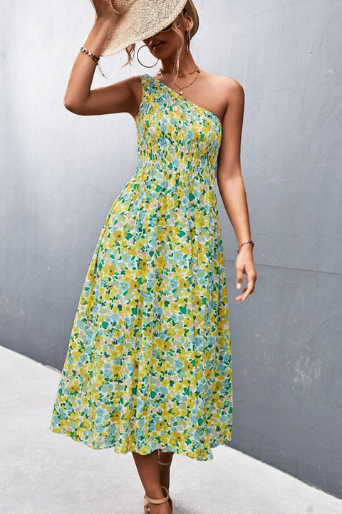 Robe Bohème Fleurie Asymétrique - Aurélia
