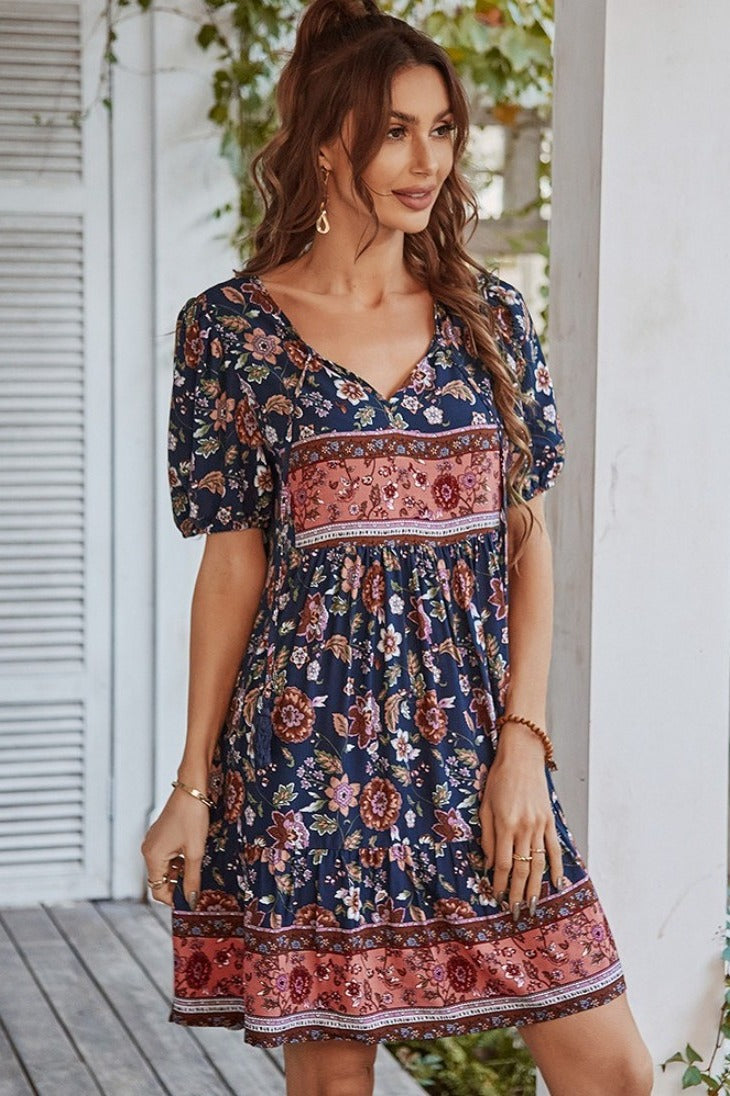 Tunic Géométrique Et Floral Hype - Taille L - Matière Polyester/spandex - Neuf Sans étiquettes